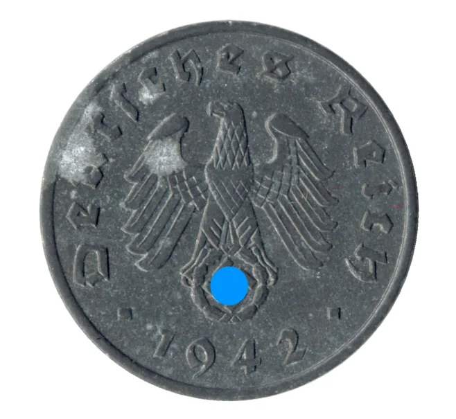 Монета 1 рейхспфенниг 1942 года A Германия (Артикул M2-35579)