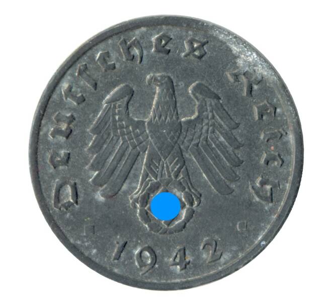 Монета 1 рейхспфенниг 1942 года A Германия (Артикул M2-35603)