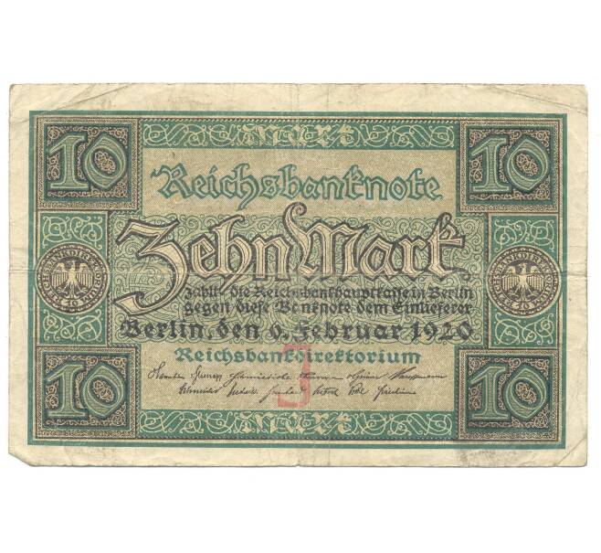Банкнота 10 марок 1920 года Германия (Артикул B2-5247)