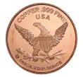 Монета 1 унция чистой меди «История денег — 1 цент 1836 года» (Артикул M2-35635)