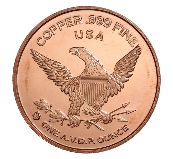 Монета 1 унция чистой меди «История денег — 1 цент 1836 года» (Артикул M2-35635)