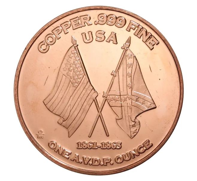 Монета 1 унция чистой меди «Гражданская война в США — Сражение при Энтитеме» (Артикул M2-35636)