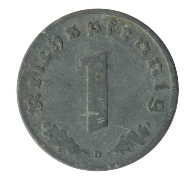 Монета 1 рейхспфенниг 1942 года D Германия (Артикул M2-35682)