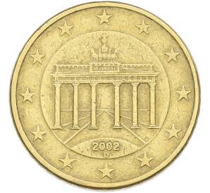 50 евроцентов 2002 года D Германия — Фото №1