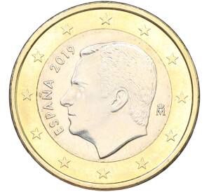 1 евро 2019 года Испания — Фото №1