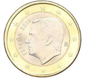 1 евро 2019 года Испания — Фото №1