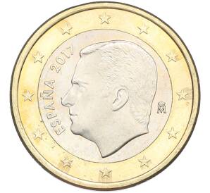 1 евро 2017 года Испания — Фото №1