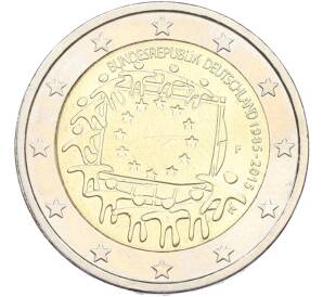 2 евро 2015 года F Германия «30 лет флагу Европейского союза» — Фото №1