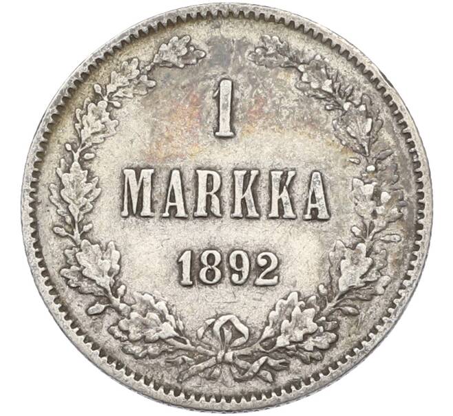 Монета 1 марка 1892 года Русская Финляндия (Артикул: M1-66619) — Фото №1