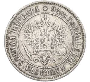 1 марка 1892 года Русская Финляндия — Фото №2