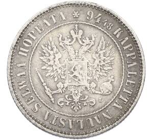 1 марка 1893 года Русская Финляндия — Фото №2