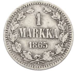 1 марка 1865 года Русская Финляндия — Фото №1