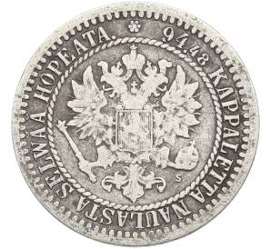 1 марка 1865 года Русская Финляндия — Фото №2