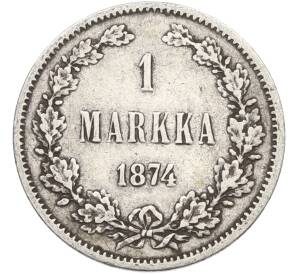 1 марка 1874 года Русская Финляндия — Фото №1