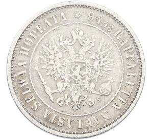 1 марка 1874 года Русская Финляндия — Фото №2