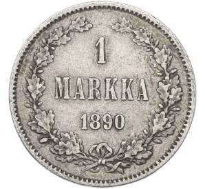1 марка 1890 года Русская Финляндия — Фото №1