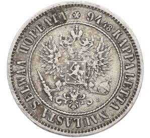 1 марка 1890 года Русская Финляндия — Фото №2