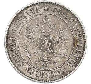 1 марка 1890 года Русская Финляндия — Фото №2