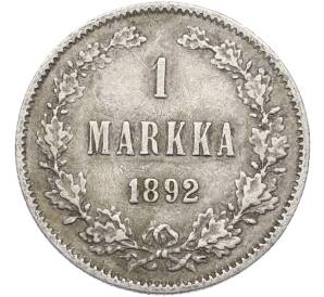 1 марка 1892 года Русская Финляндия — Фото №1