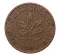 Монета 1 пфенниг 1949 года F Германия (Артикул: M2-35732) — Фото №1