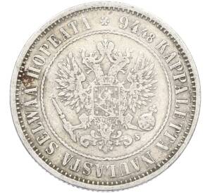 1 марка 1874 года Русская Финляндия — Фото №2
