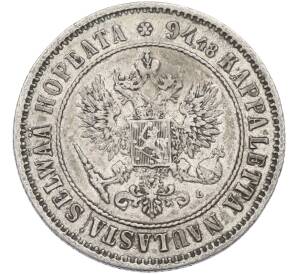 1 марка 1890 года Русская Финляндия — Фото №2