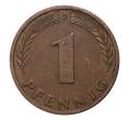 Монета 1 пфенниг 1949 года F Германия (Артикул: M2-35732) — Фото №2