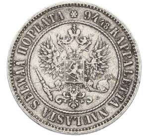 1 марка 1890 года Русская Финляндия — Фото №2