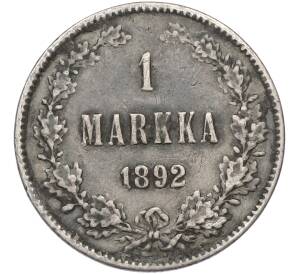 1 марка 1892 года Русская Финляндия — Фото №1
