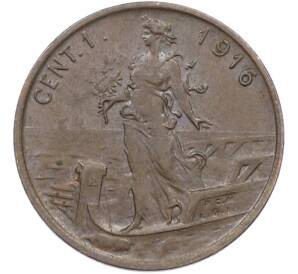 1 чентезимо 1916 года Италия — Фото №1