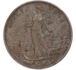 1 чентезимо 1912 года Италия — Фото №1