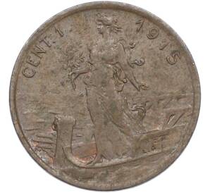 1 чентезимо 1915 года Италия — Фото №1