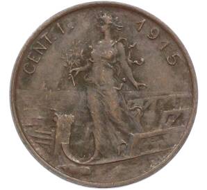 1 чентезимо 1915 года Италия — Фото №1