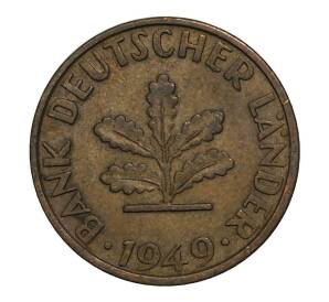 5 пфеннигов 1949 года F Германия — Фото №1