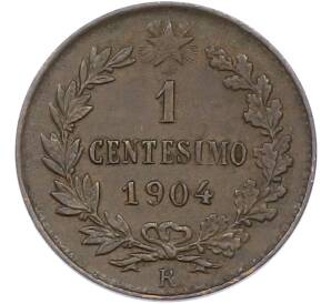 1 чентезимо 1904 года Италия — Фото №1