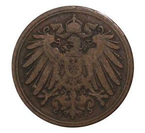 1 пфенниг 1900 года J Германия — Фото №2