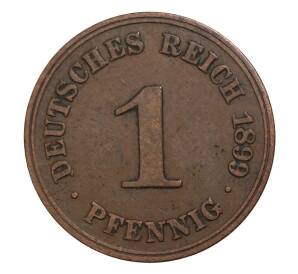 1 пфенниг 1899 года A Германия — Фото №1
