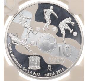 10 евро 2017 года Испания «Чемпионат мира по футболу 2018 в России» (в слабе) — Фото №1