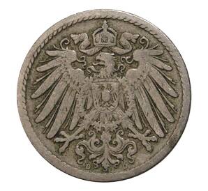 5 пфеннигов 1899 года D Германия — Фото №2