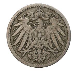 5 пфеннигов 1893 года J Германия — Фото №2