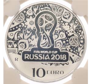 10 евро 2018 года Италия «Чемпионат мира по футболу 2018 в России» (в слабе) — Фото №1