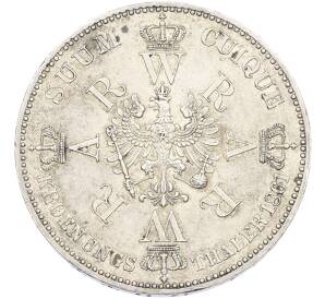 1 талер 1861 года Пруссия «Коронация Вильгельма I и Августы» — Фото №2