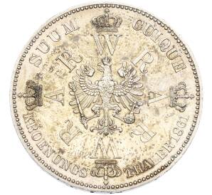 1 талер 1861 года Пруссия «Коронация Вильгельма I и Августы» — Фото №2