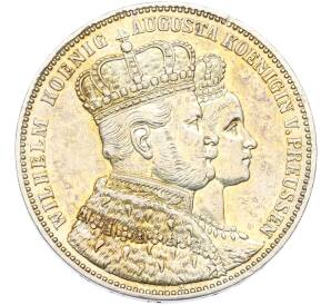1 талер 1861 года Пруссия «Коронация Вильгельма I и Августы» — Фото №1