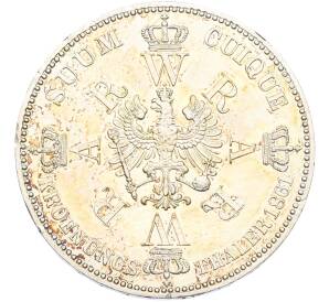 1 талер 1861 года Пруссия «Коронация Вильгельма I и Августы» — Фото №2