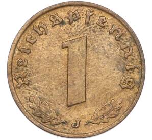 1 рейхспфенниг 1939 года J Германия — Фото №2