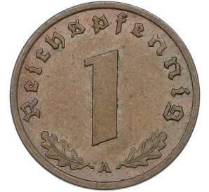 1 рейхспфенниг 1939 года A Германия — Фото №2