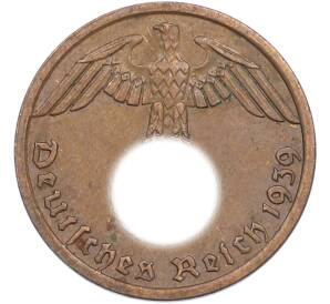 1 рейхспфенниг 1939 года A Германия — Фото №1