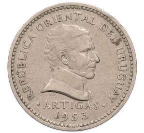 10 сентесимо 1953 года Уругвай — Фото №2