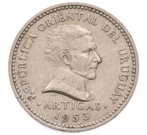 10 сентесимо 1953 года Уругвай — Фото №2